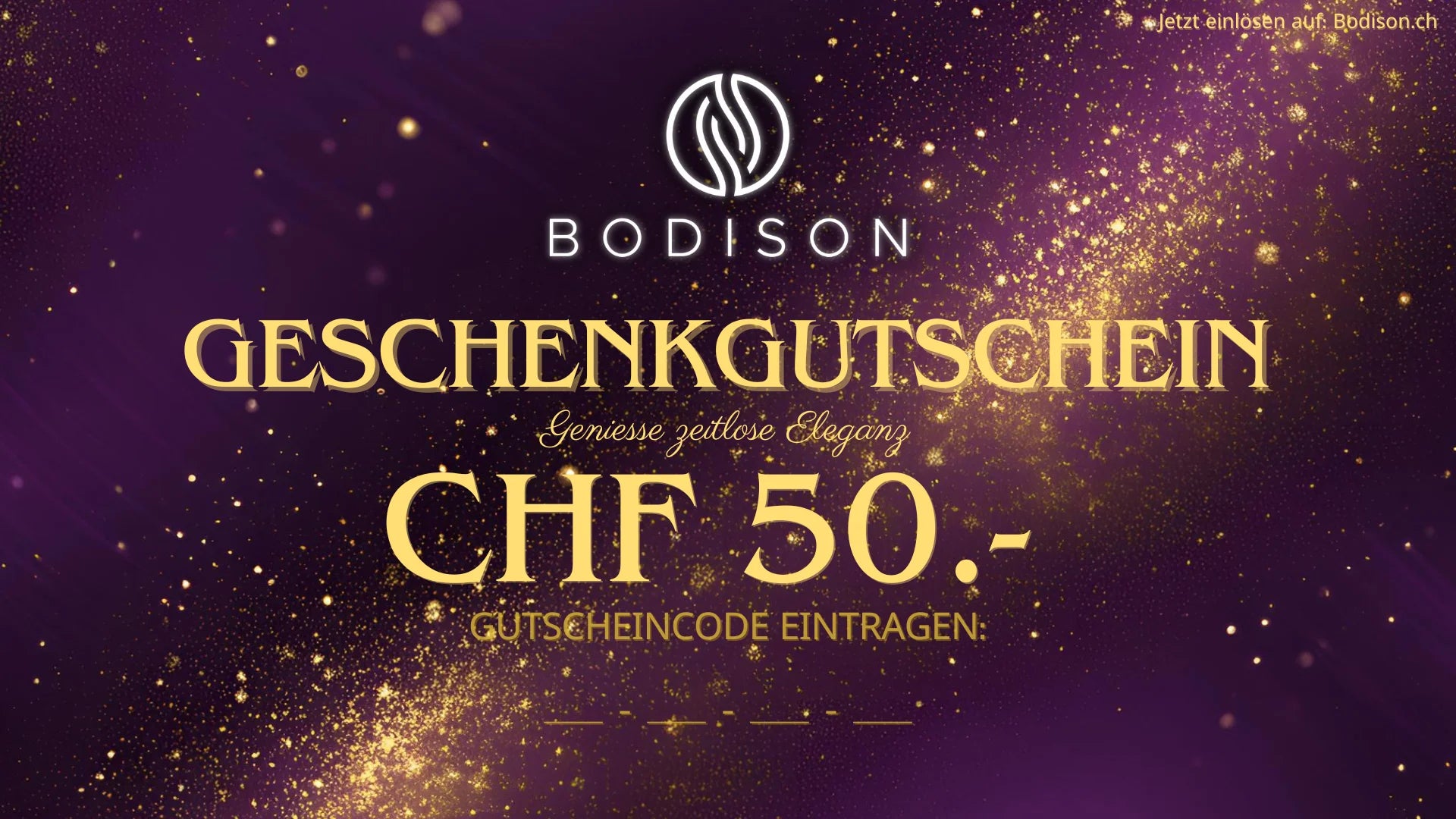 geschenkgutschein kaufen – chf 50 motiv, code per e-mail zustellung