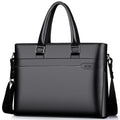 Business Laptoptasche in Schwarz: Verstärkte Seitenwände und Soft-Handles für optimalen Tragekomfort.