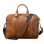 Cognacfarbene Tasche in Coffee Rust – klarer Look mit Tragegriff, optionalem Gurt und verstärkten Nähten.