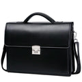 Business-Handtasche in Graphite Black – wasserabweisendes Gewebe, Zahlenschloss, klare Linie ohne Logo.