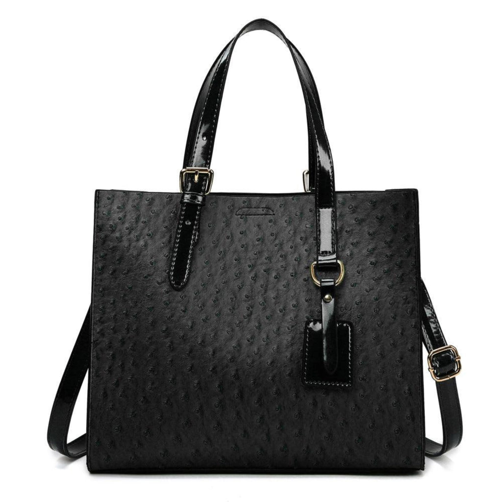 Canvas Tasche in Schwarz – modernes, minimalistisches Design mit klarer Linie für Alltag und Business