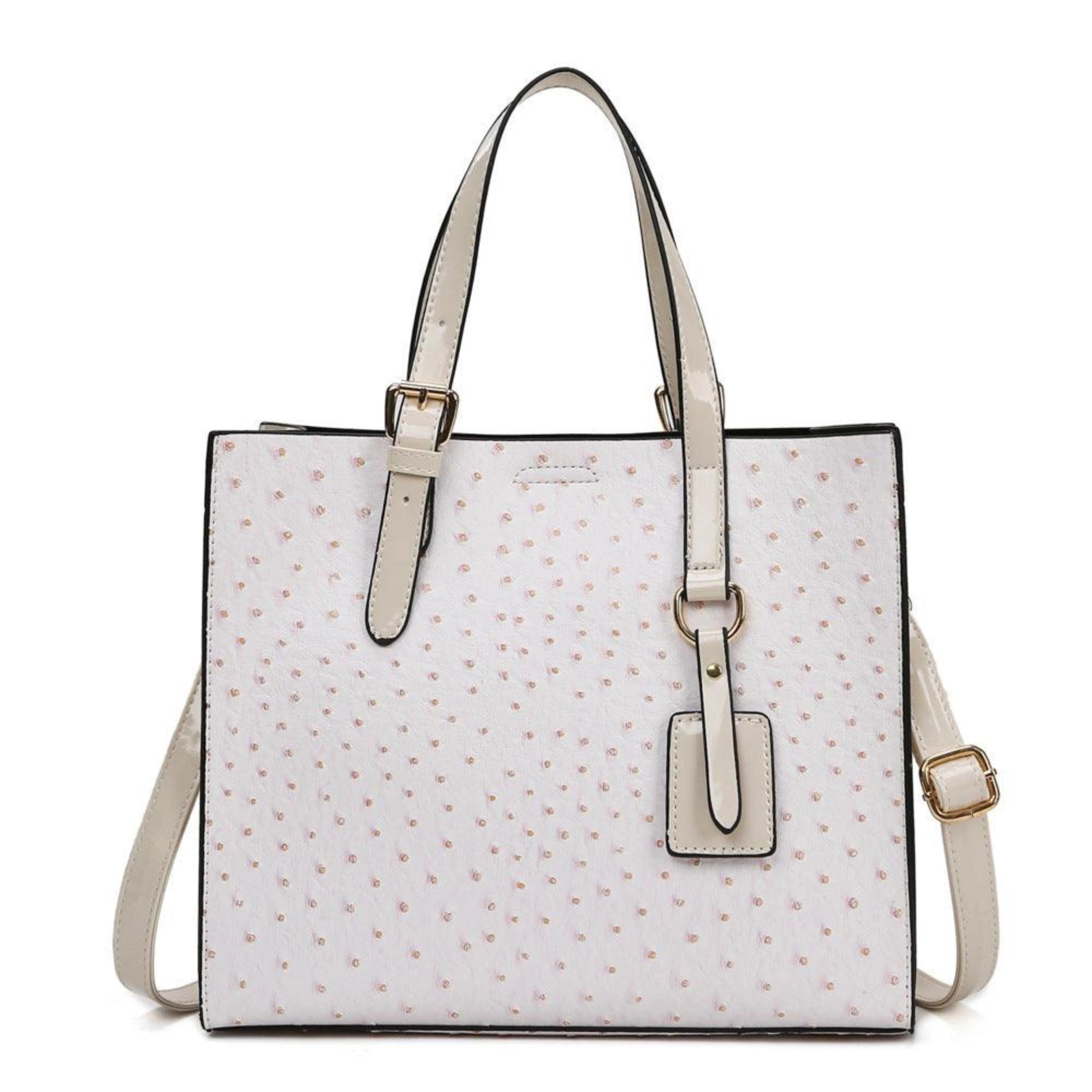 Canvas Schultertasche in Sandstorm Beige – strukturierter Look, stilvolle Eleganz für Alltag und Büro