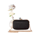 Style 2 Glitzer Clutch – kleiner und edel mit goldener Kette für minimalen Glamour