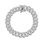 Damen Fusskettchen Cuban Zirkonia – Statement-Schmuck am Knöchel