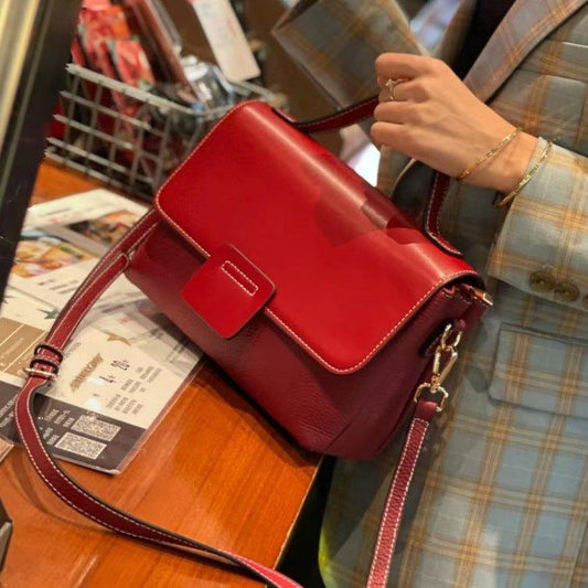 Damen - Lederhandtasche – Retro - Stil und Grosse Kapazität - Bodison