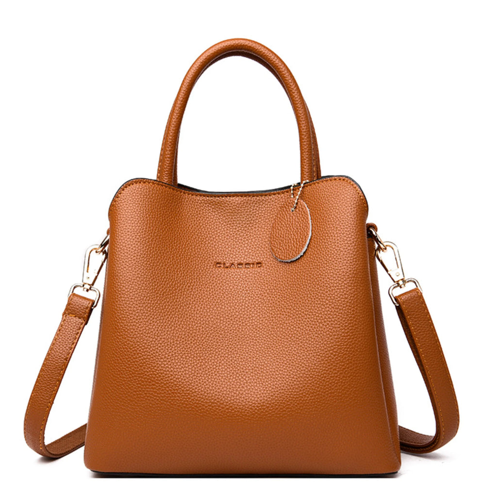 Mocha-Braune Tasche mit weichem Griff – eleganter Begleiter zu Beige-, Grau- oder Naturtönen