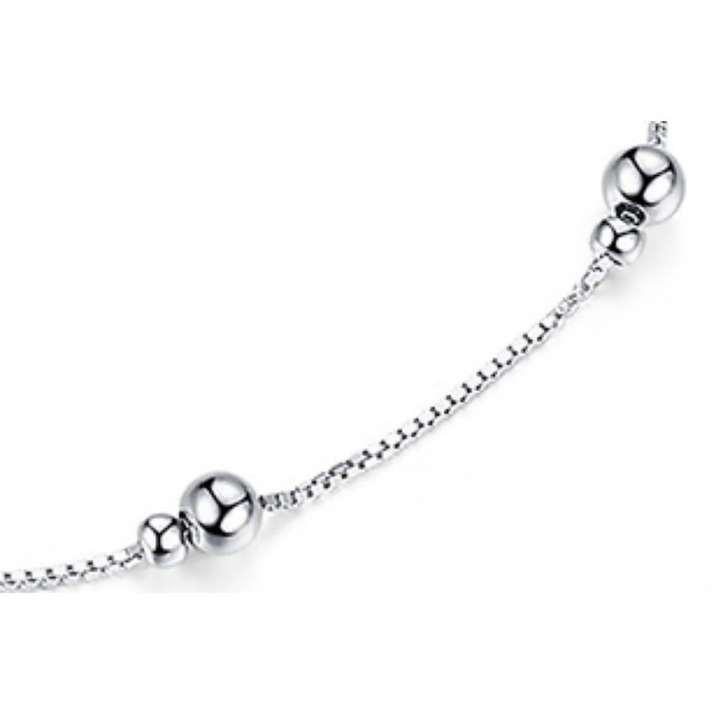 Kugelkette Fusskettchen – platinbeschichtet, abriebfest und zeitlos