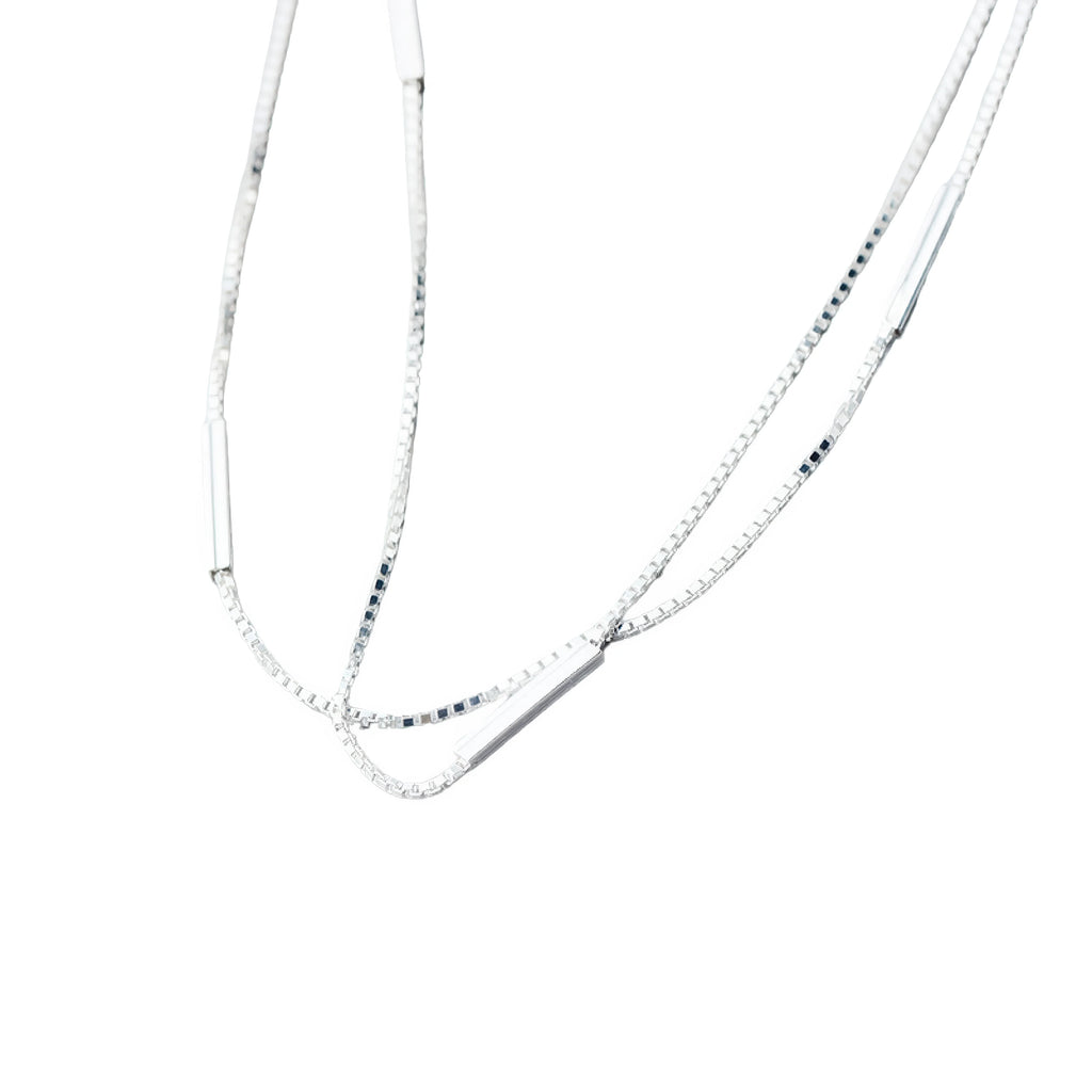 925 Sterling Silber Fusskettchen – platiniert, anlaufgeschützt