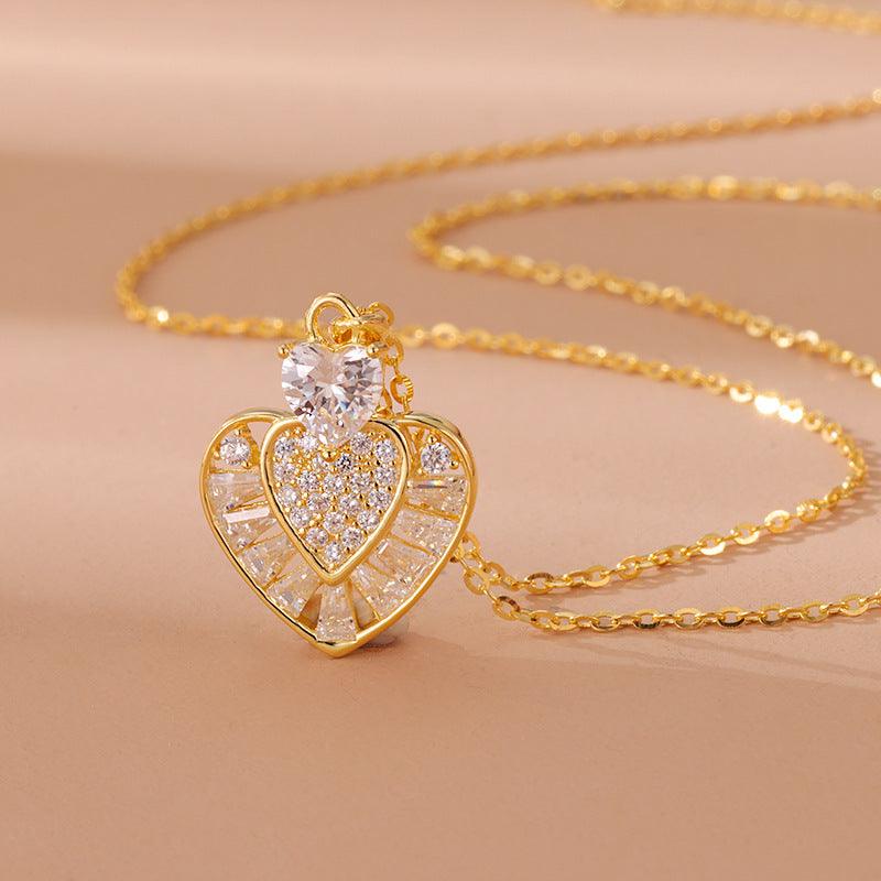 S925 Sterling Silver Fashion Design Affordable Luxury Style Love Necklace