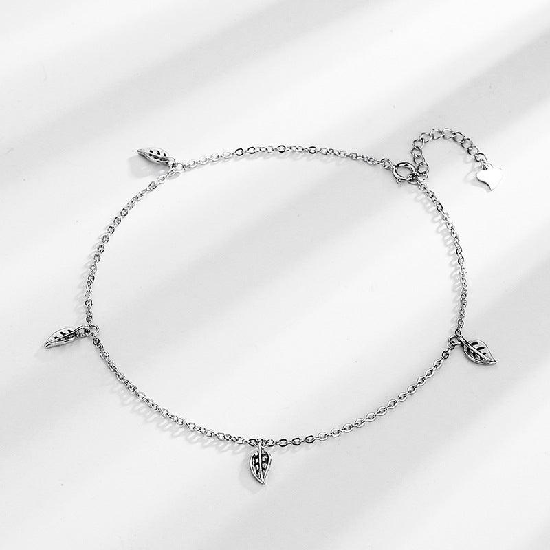 Women's Fashion Simple Leaf Fringe Anklet