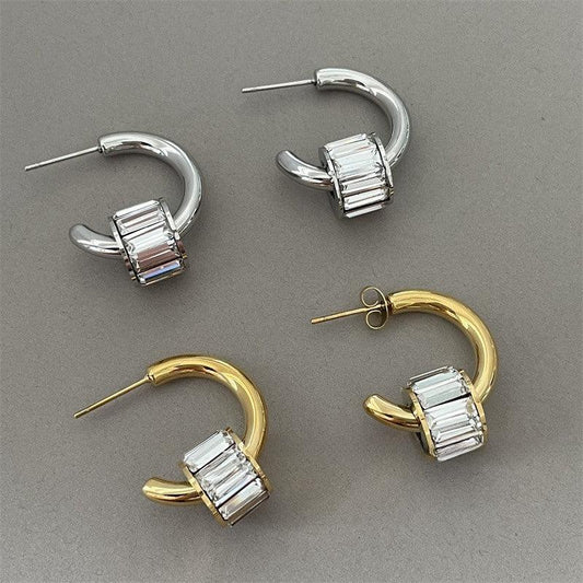 Women's Minimalist And Stylish Gold-plated Earrings