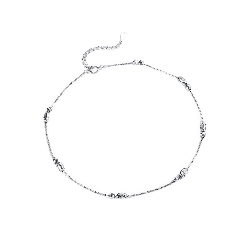 Fusskettchen Linie 925 Sterling Silber – reduzierte Form