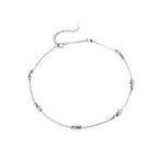 Fusskettchen Linie 925 Sterling Silber – reduzierte Form
