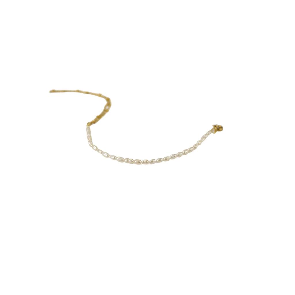 Minimalistisches Fusskettchen vergoldet – nickelgetestet, matt