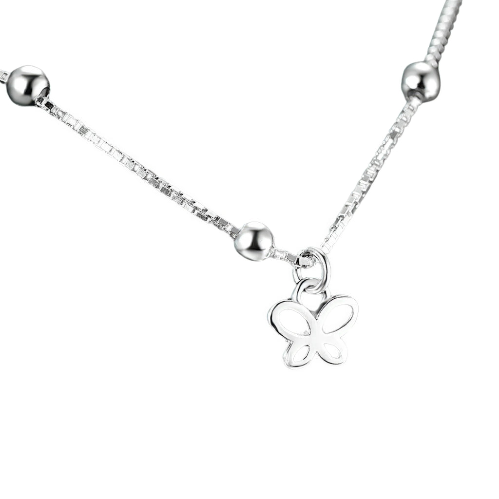 Damen Fusskettchen Schmetterling – neutral, leicht, zeitlos