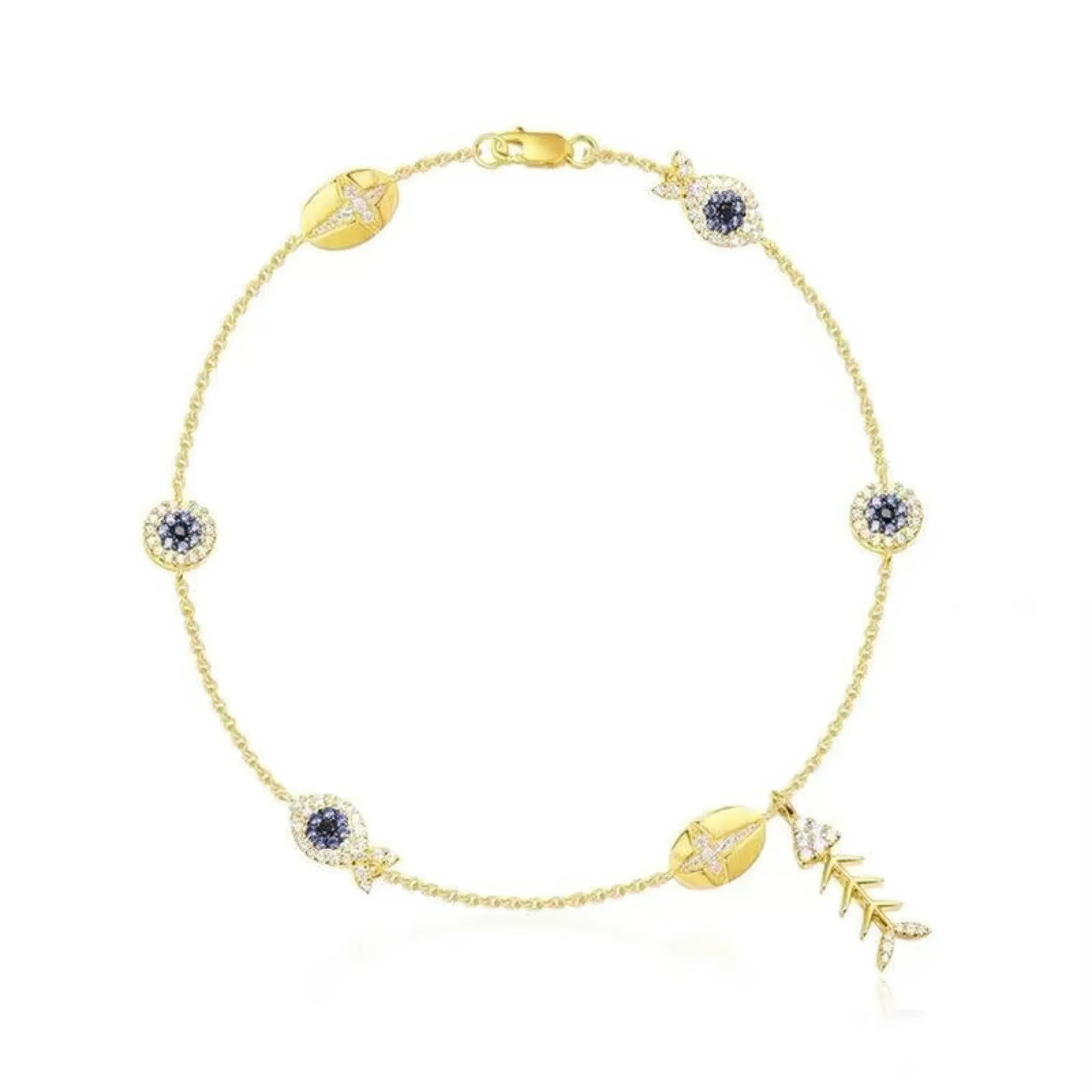 Fusskettchen Fisch 18K vergoldet – maritimes Design