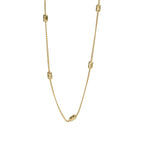 Vergoldete Glanzperlenkette – 925 Silber mit warmem Goldfinish, edel und modern