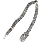 Markantes Armband aus 925 Sterling Silber – Gliederdesign mit Gürtelschnalle, verstellbar und robust