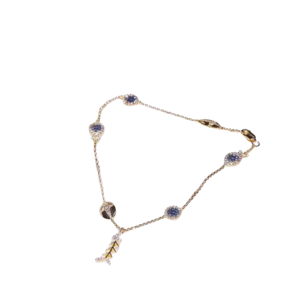 Fusskettchen Fisch 18K vergoldet – tragbar im Alltag