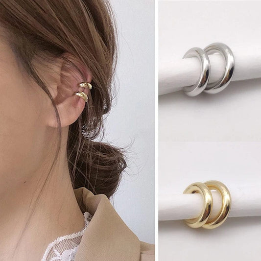 Gold und Silber Ear Cuff – Trendiger Ohrschmuck - Bodison