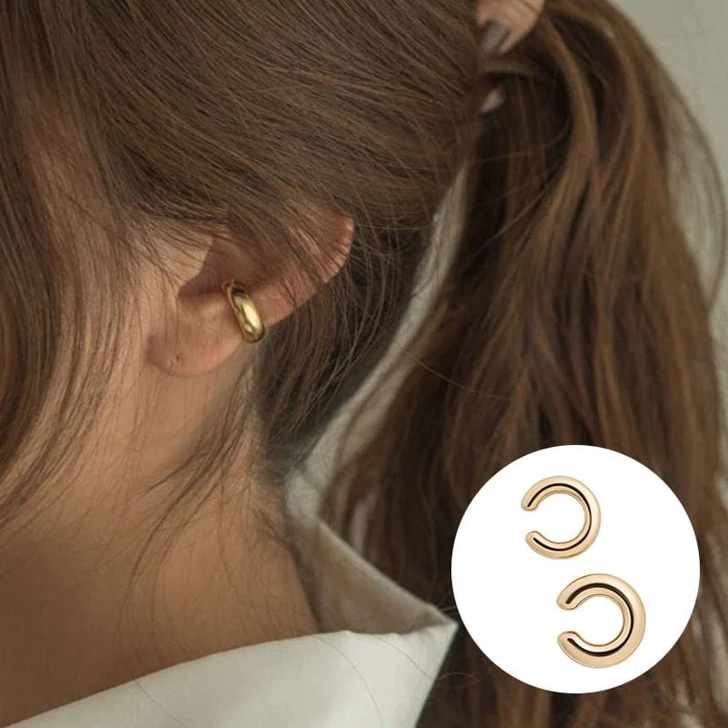 Gold und Silber Ear Cuff – Trendiger Ohrschmuck - Bodison