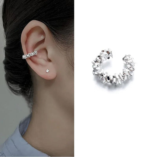 Irregularer Stern Ear Cuff – Modisch und schlicht - Bodison