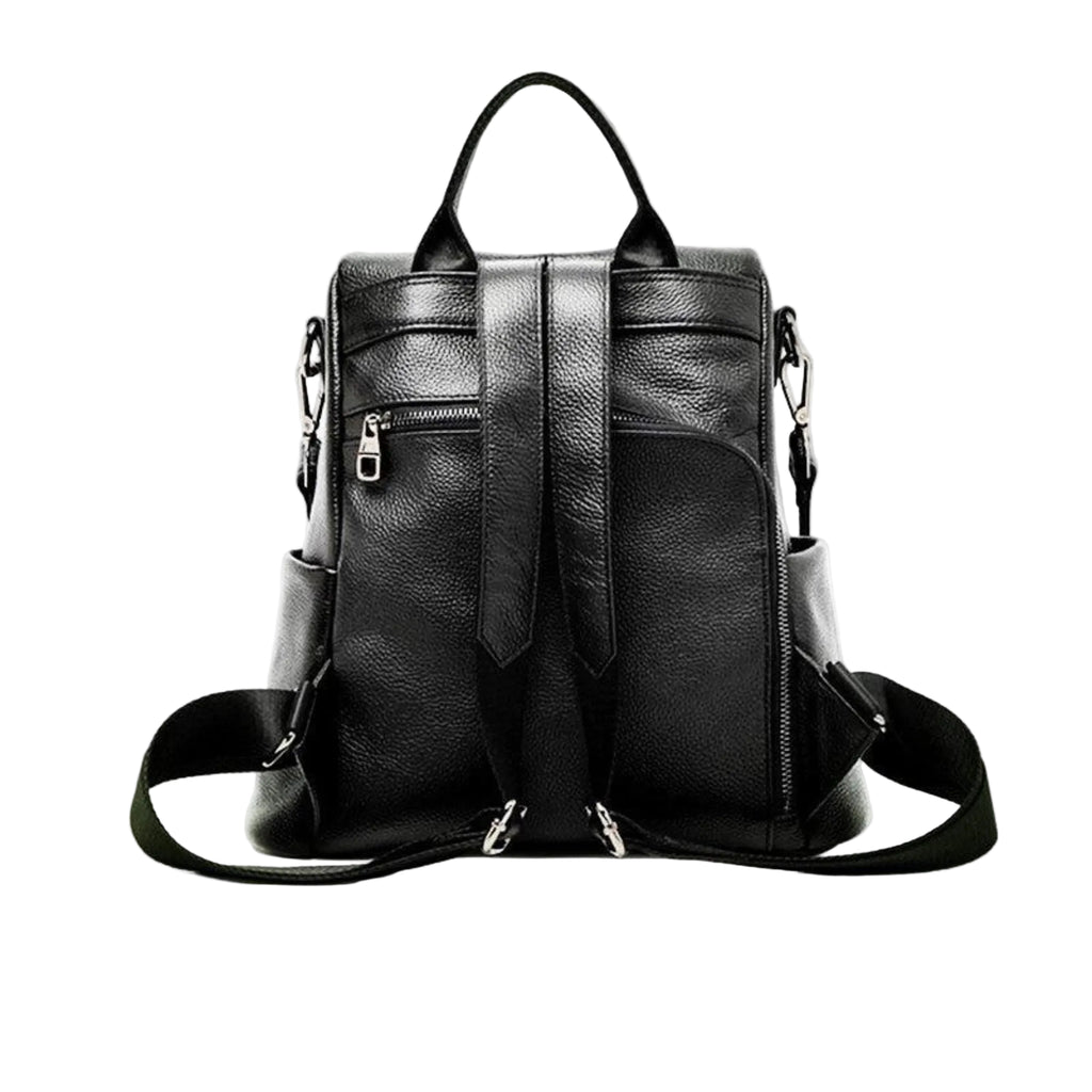 Rückseite mit Schultergurten und sicherem Reissverschlussfach