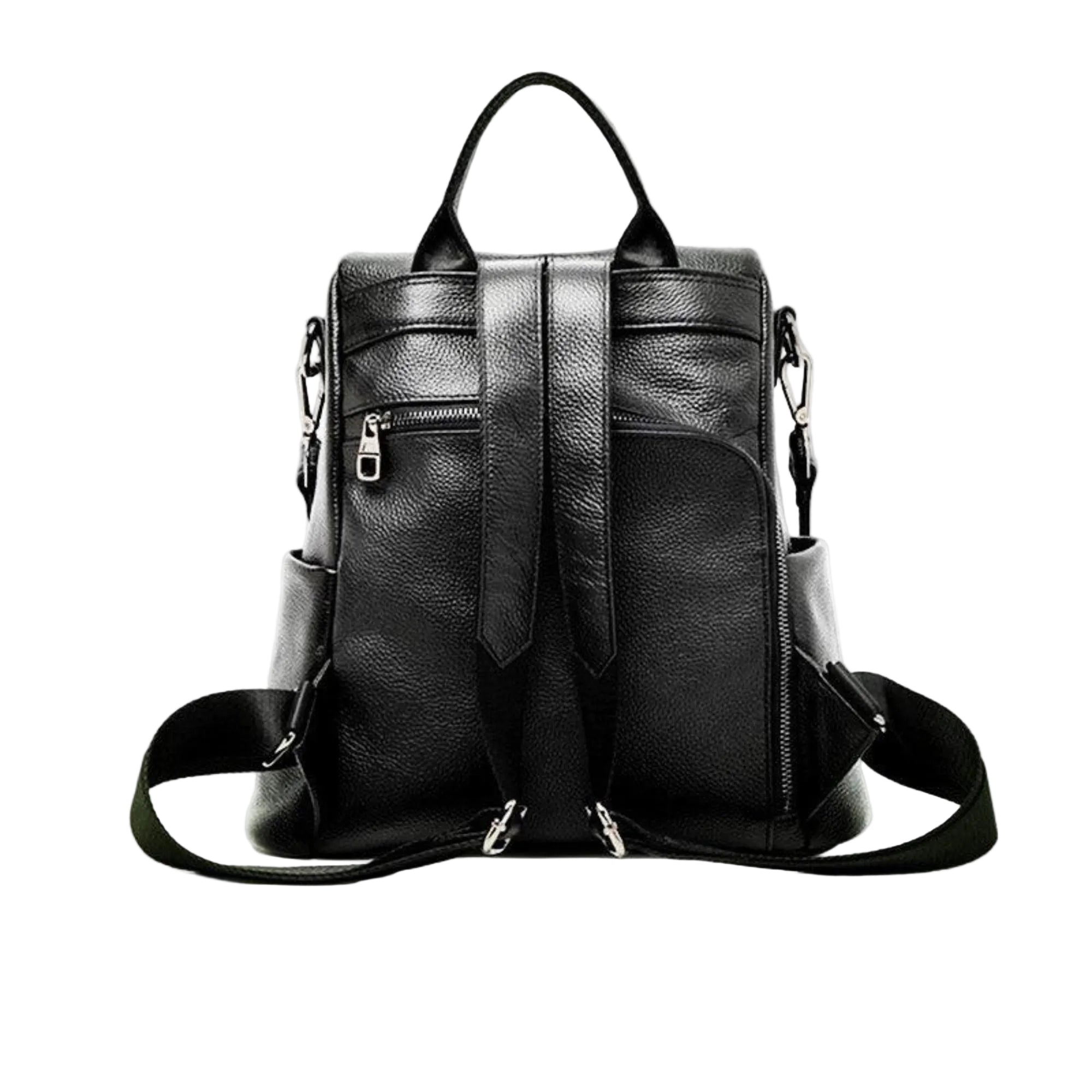 Rückseite mit Schultergurten und sicherem Reissverschlussfach