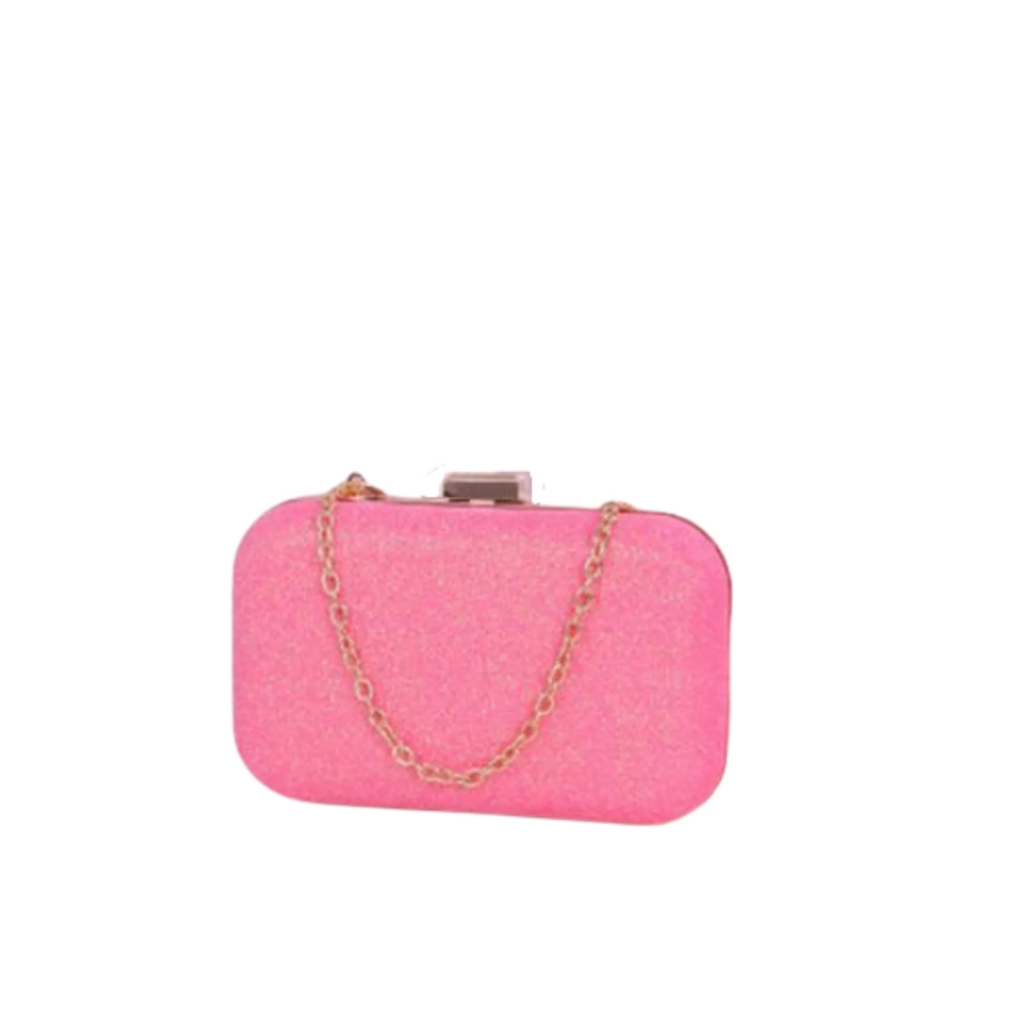 Style 2 Glitzer Clutch – kleiner und edel mit goldener Kette für minimalen Glamour
