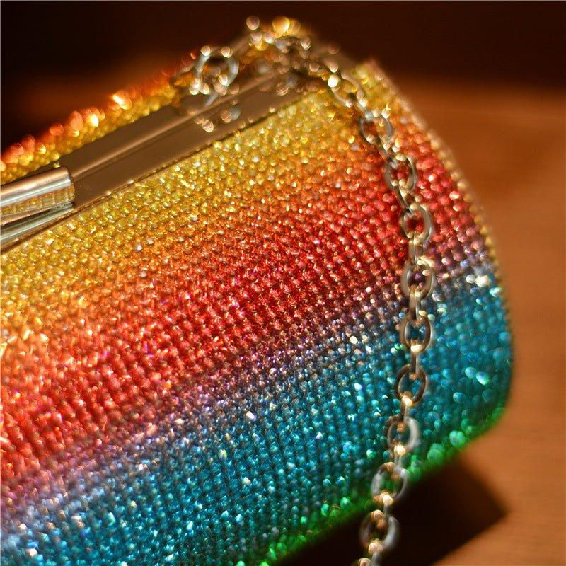 Luxus Diamant Handtasche – Regenbogen Gradient Glanz - Bodison