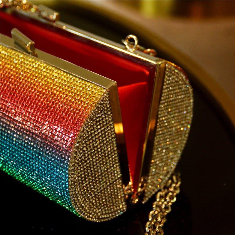 Luxus Diamant Handtasche – Regenbogen Gradient Glanz - Bodison