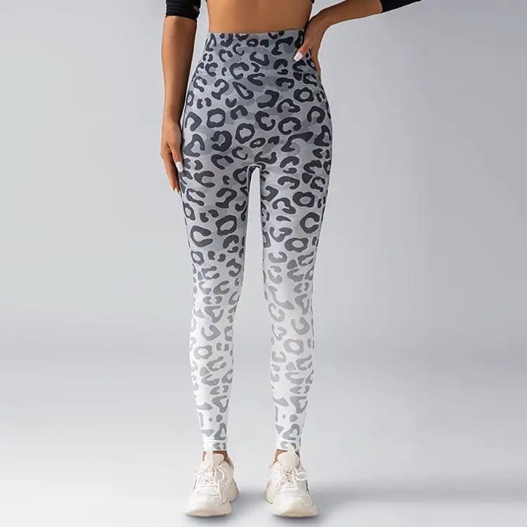 Nahtlose Leopard - Leggings mit hohem Bund - Bodison