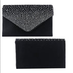 Strass-Clutch in Vorder- und Rückansicht – klar, funktional, hochwertig