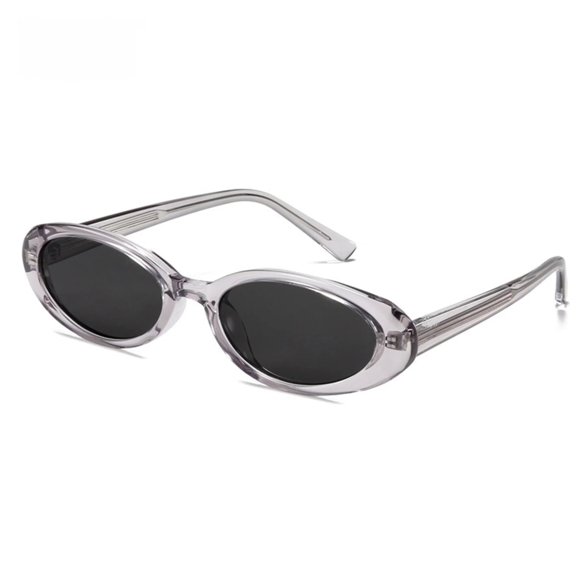 Rechteckige Sonnenbrille mit roten Gläsern und goldfarbenem Titanrahmen