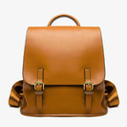 lederrucksack – frontansicht golden camel logofrei