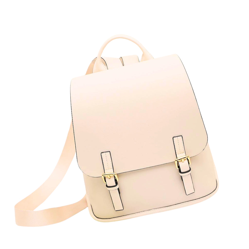 lederrucksack – frontansicht ivory mist minimal
