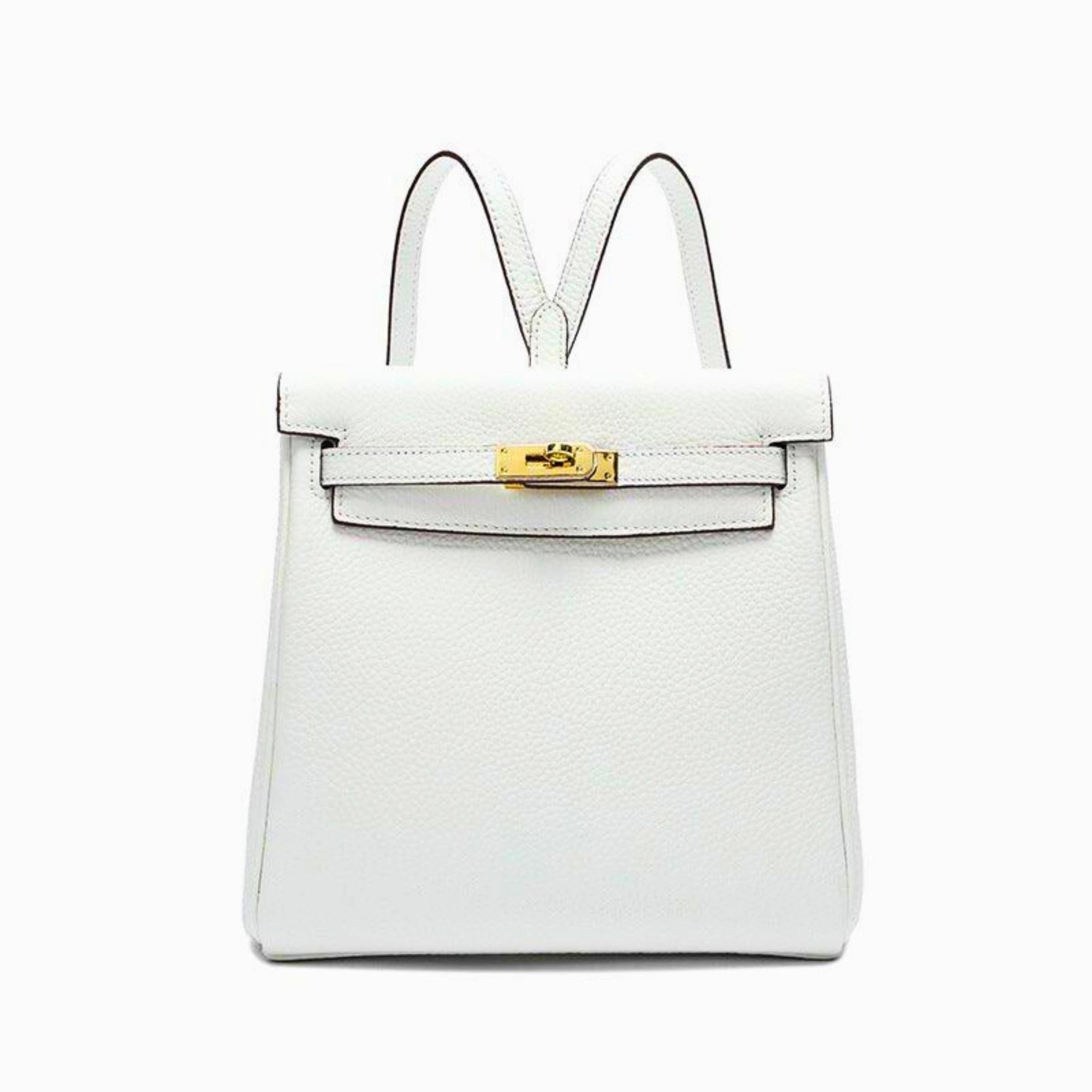 Heller Rucksack in Ivory Mist – klar, strukturiert und perfekt für Alltag und Büro.