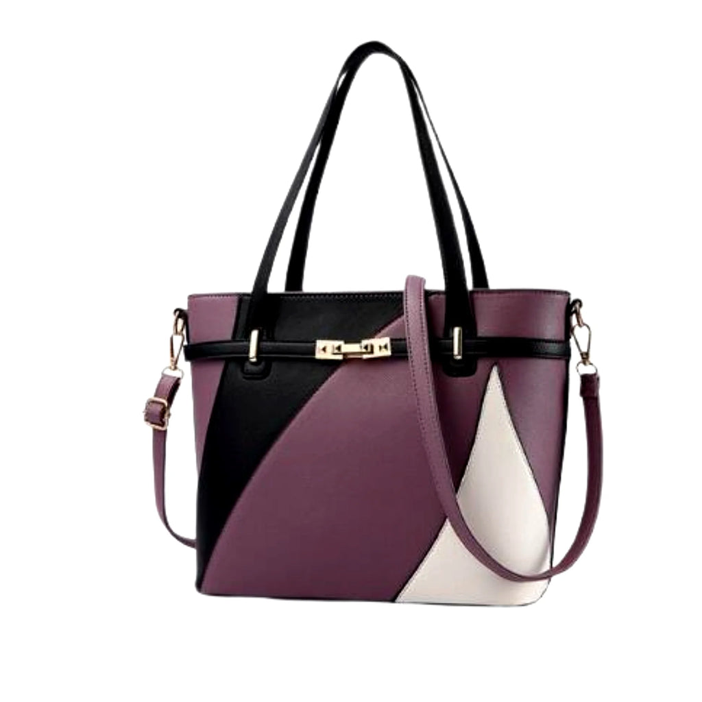 Damentasche in Deep Violet mit Noir Mix – ideal für stilbewusste Outfits von 25 bis 55 Jahren