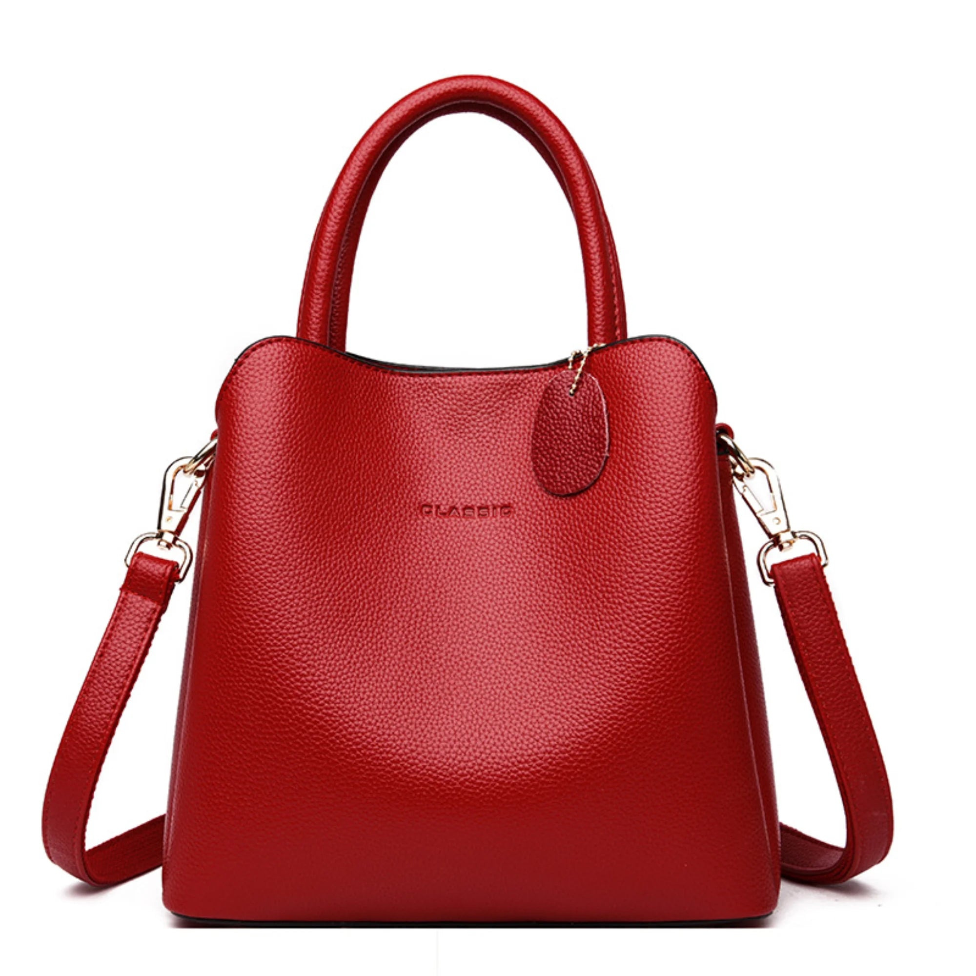 Damentasche in Ruby Tone – auffällig kombiniert für moderne Alltagslooks mit Haltung
