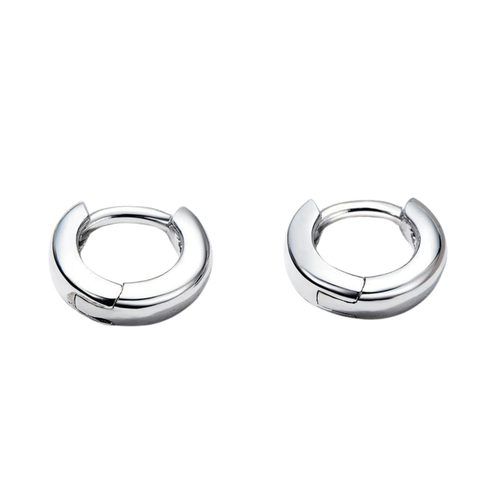 Silbercreolen-Paar in kompakter Rundform – flächig und geschlossen