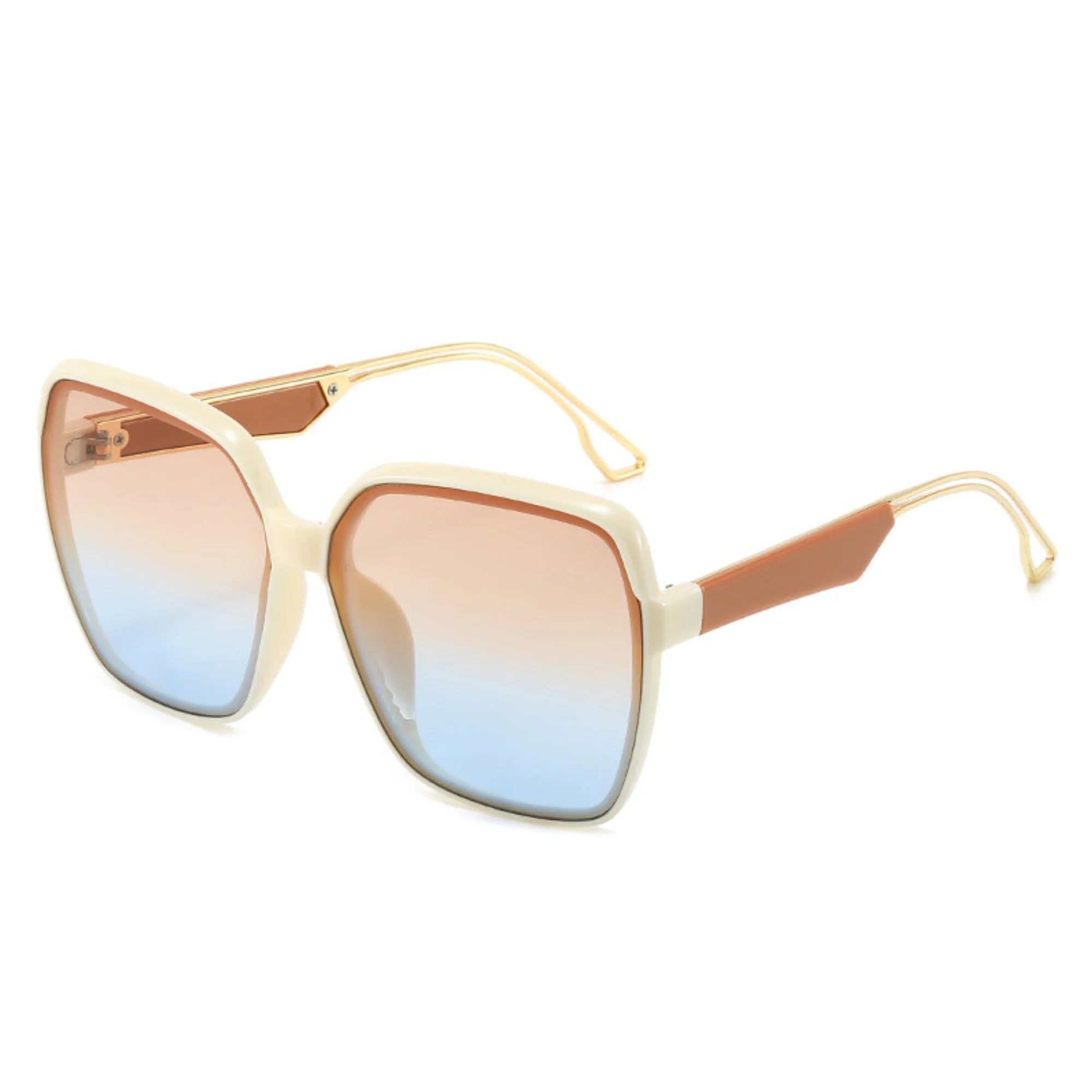 Sonnenbrille in Creme mit Farbverlauf – ruhig, ohne Symbolik
