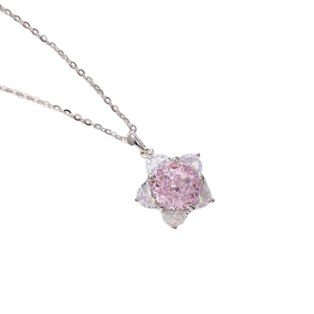 Sternkette aus 925 Silber mit rosa Zirkonia – klar, fein und stilvoll mit symbolischer Bedeutung
