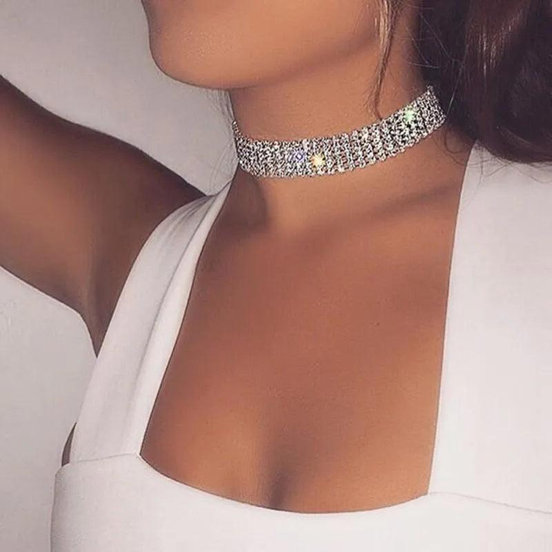 Strassbesetzter Punk Hip Hop Choker - Bodison