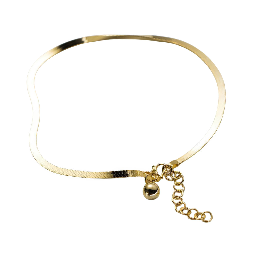 Fusskettchen Snake 925 Sterling Silber Damen flach geführt