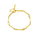 Hochwertiges 925 Silber Armband – vergoldet, filigrane Verarbeitung, edle Wahl für festliche und alltägliche Looks