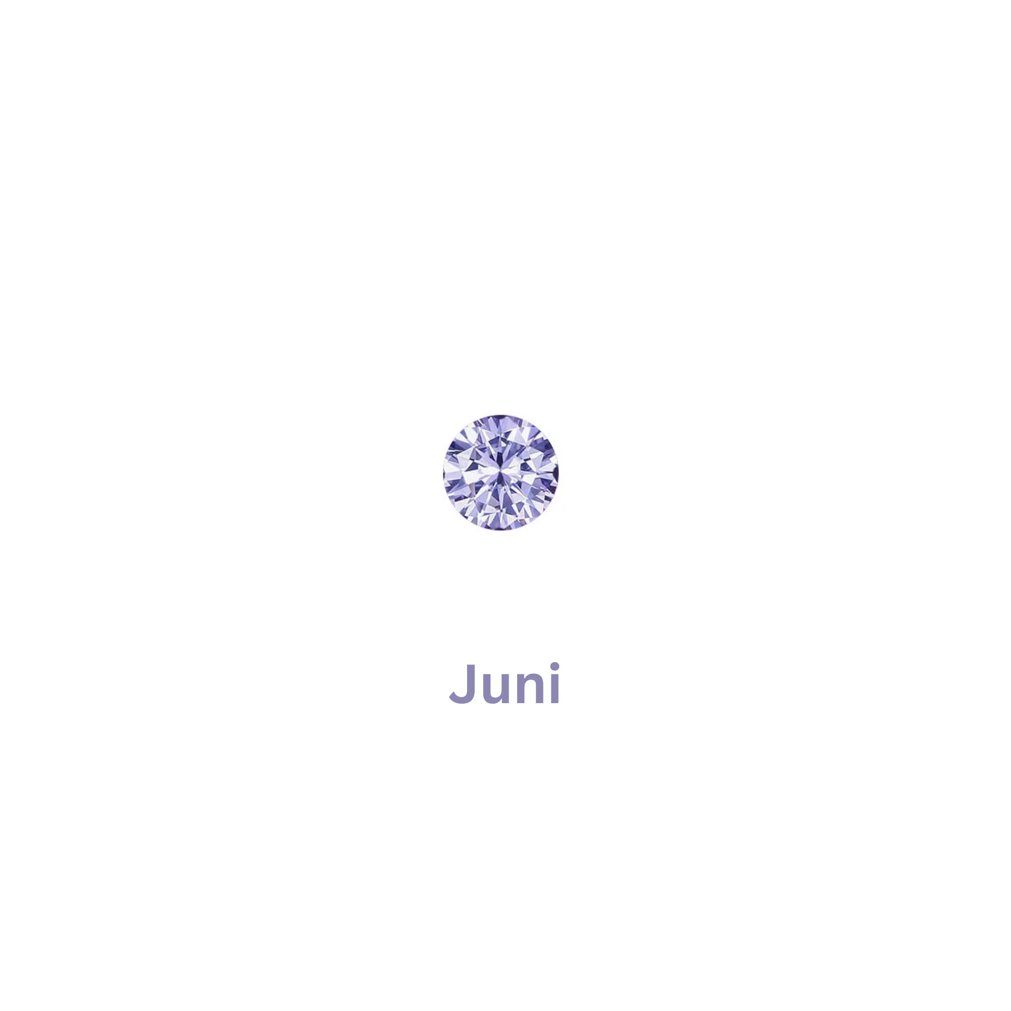 Zarte Juni-Farbe in Hellviolett – 925 Silber mit Zirkonia