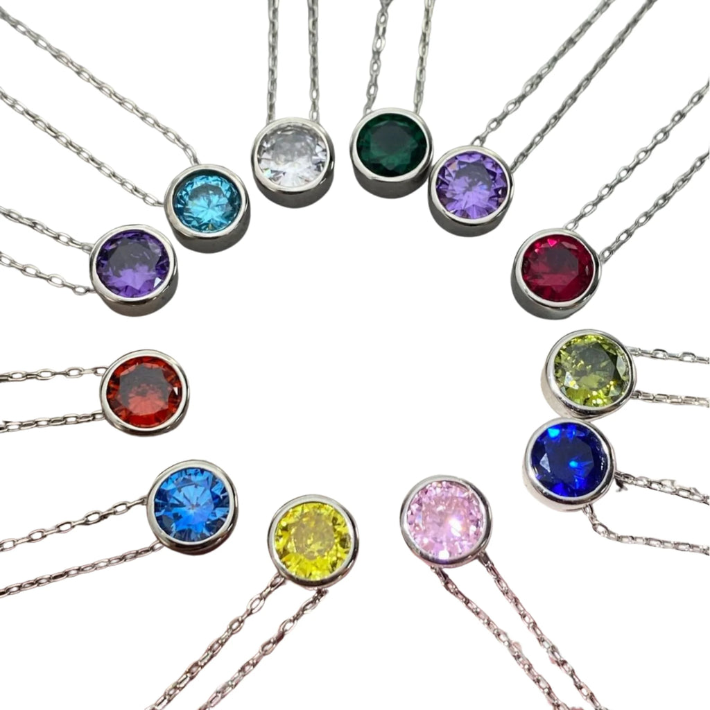 Zirkonia Geburtssteine als Farbring arrangiert – alle 12 Varianten auf einen Blick