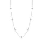 Silberkette mit Zirkoniablüten – floral, fein und hochwertig aus 925 Silber